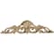 Ekena Millwork 12 1/4"W x 3 1/4"H x 5/8"D Small Farmingdale Center with Scrolls, Maple ONL12X03X01FRMA - alternate 1